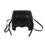 Sturdy Baby Table Booster Seat with Belt Black Stackable | Adexa BSB24